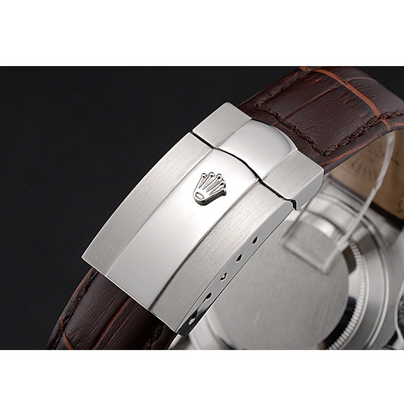 Best AAA Replica Sites Rolex White Dial 622631 Daytona Case Steel Bracelet Cosmograph Brown Stainless Leather 0602